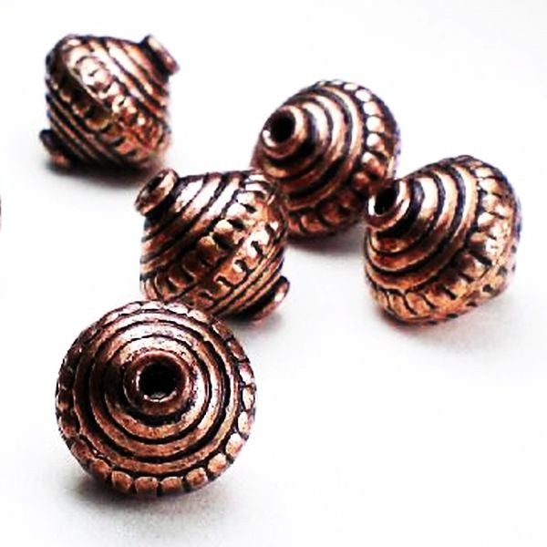Genuine Copper Beads, Findings and Chain
