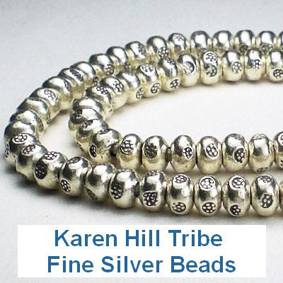 Karen Hill Tribe Fine Silver Beads