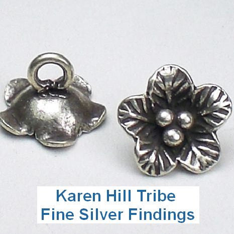 Karen Hill Tribe Fine Silver Findings