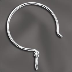 Sterling Silver Round Ear Wires