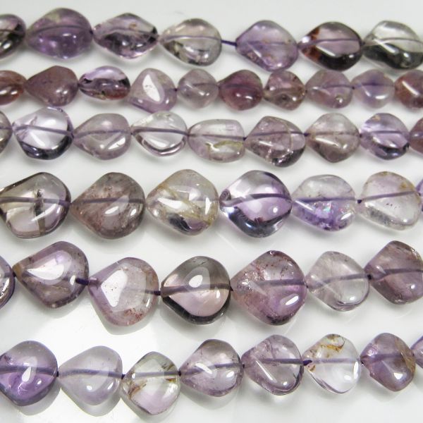 Purple Amethyst Teardrop Gemstone Beads
