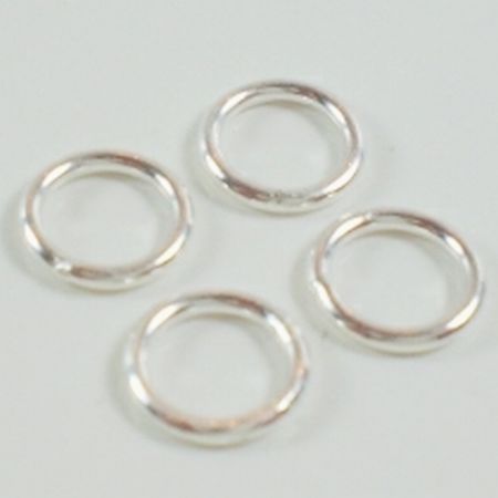 8mm Sterling Silver Jump Rings 19 Gauge 10 pcs. JR-101