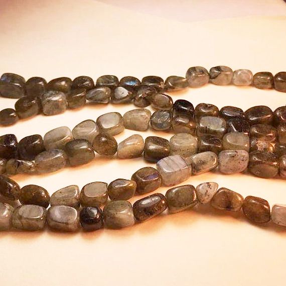 Labradorite Beads Labradorite Cubed Nugget Beads Labradorite Nuggets Large Labradorite Full Strand