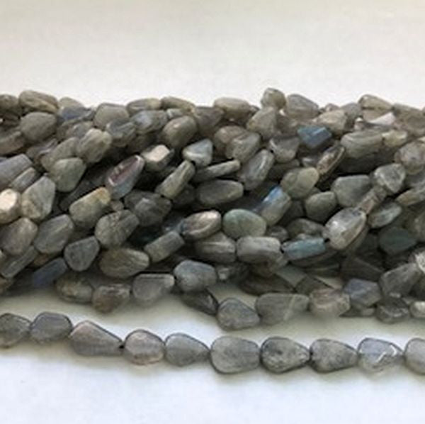 Blue Flash Labradorite Beads Labradorite Tear Drop Beads Full Strand