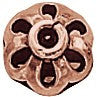 Genuine Copper Double Flower 8mm Spacer Bead 10 GC-120