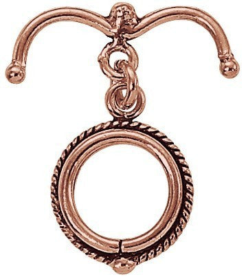 Toggle Clasp Solid Copper Secure Curved Bar GC-123