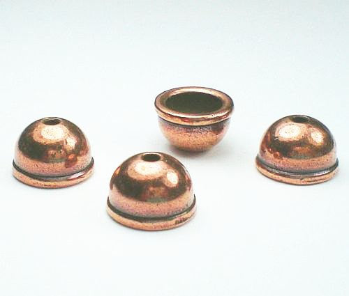 Classic Dome Cap Viking Knit Bright Rhodium, Gold or Copper Finish TierraCast 6 pcs 94-5734