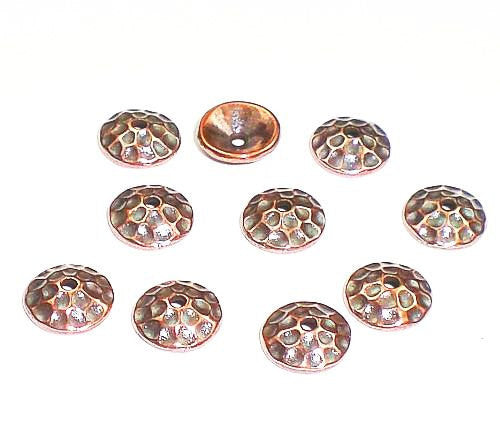 8mm Hammertone Bead Caps Choose Your Finish TierraCast 10 pcs. 94-5662