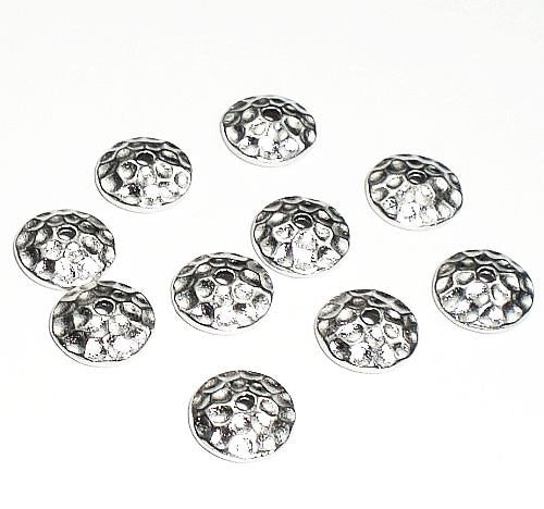 8mm Hammertone Bead Caps Choose Your Finish TierraCast 10 pcs. 94-5662