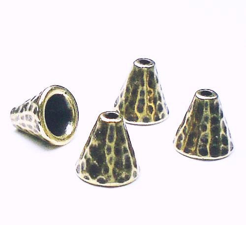 Hammertone Ends Cones Textured Choice of Finish TierraCast 6 pcs. 94-5684