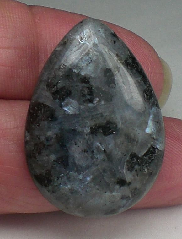 30mm Teardrop Larvikite Pendant - Royal Metals Jewelry Supply