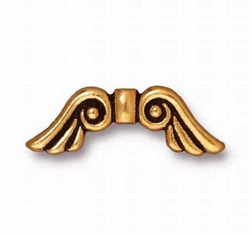 TierraCast Angel Fairy Wings Fine Silver or 22k Gold Finish TierraCast 4 pcs. 94-5600