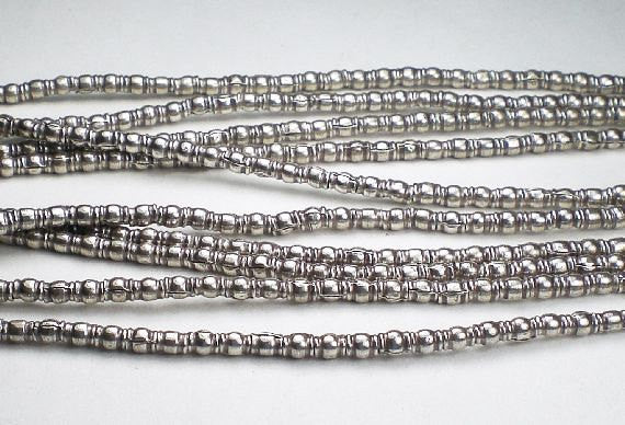 Karen Hill Tribe Tube Beads Fine Silver 3.5mm Spacer Bead 30 pcs. HT-222