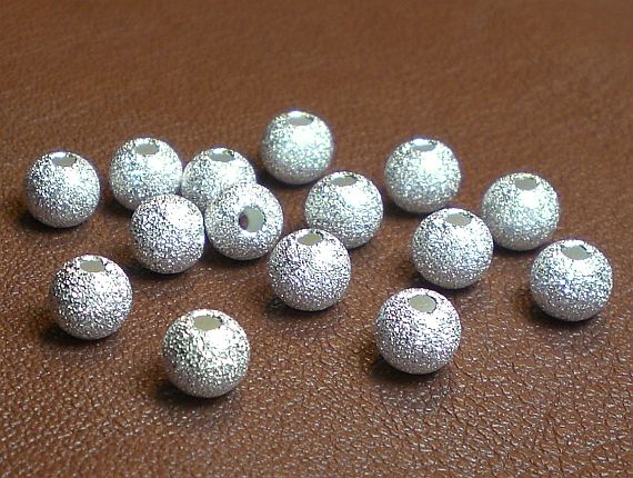 3mm, 4mm and 5mm Stardust Bead Sterling Silver Sparkle Spacer Beads – Royal  Metals Jewelry Supply