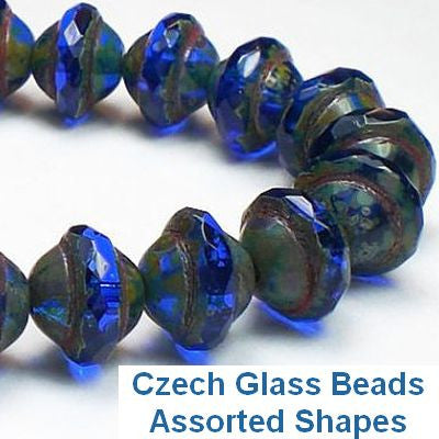 Czech Glass Beads- Assorted Shapes