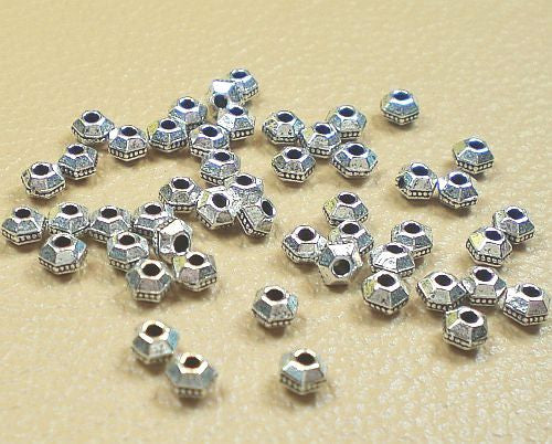 3mm Your Choice Finish Faceted Spacer Heishi Beads 50 pcs. TierraCast 93-0422 - Royal Metals Jewelry Supply