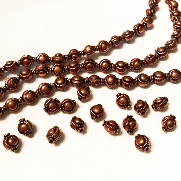 Antique Copper Beads for Jewelry Making Spacer Beads