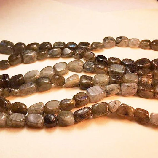 Labradorite Beads Labradorite Cubed Nugget Beads Labradorite Nuggets Large Labradorite Full Strand