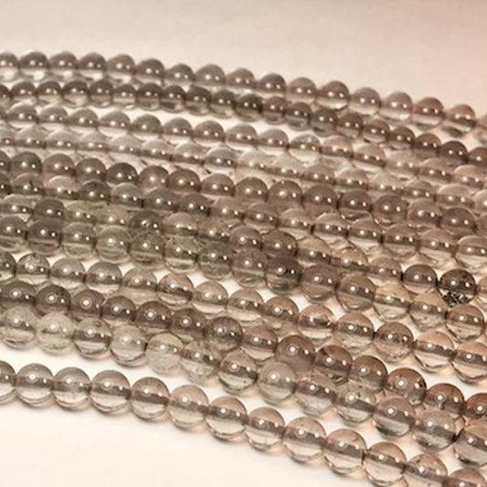 Smokey Quartz Beads Round 4mm Beads 1 Strand