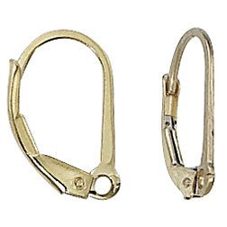 14K Gold Filled Lever Back Earring Findings 1 Pair GF-111 - Royal Metals Jewelry Supply