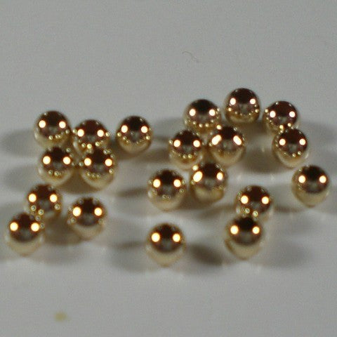 3mm Round Seamless 14K Gold Filled Beads 25 pcs GF-103 - Royal Metals Jewelry Supply