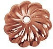 7mm Scalloped Genuine Copper Bead Cap (36) GC-126 - Royal Metals Jewelry Supply
