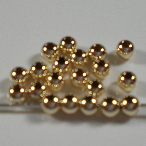 14K Gold Filled Round Seamless 3mm Beads 50 pcs. GF-103 - Royal Metals Jewelry Supply