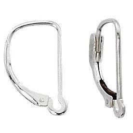 Lever Back Earrings Sterling Silver Interchangeable 2 Pair E-102