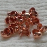 Genuine Copper Crimp Covers 3mm 100 pcs. GC-107