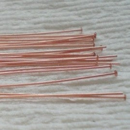 Genuine Copper 2 inch Head Pins 24 ga. 50 or 100 pcs. GC-105