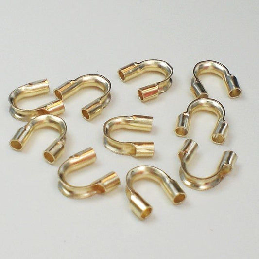 Large Gold Filled Wire Guards Protectors Guardians 16 pcs GF-115