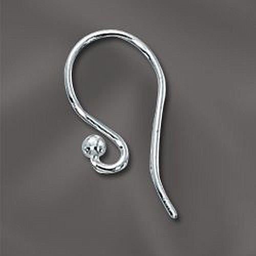 Balled Ear Wires Silver Filled 10 Pairs SF-117 (10)