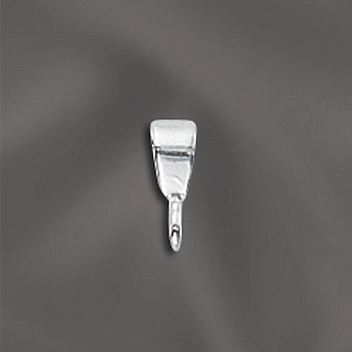 Small Shiny Sterling Silver Bails 5 pcs. B-102