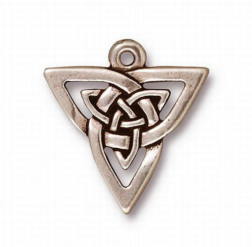 TierraCast Triangular Celtic Knot Drops Celtic Pendants TierraCast 2 pcs. 94-7506-12