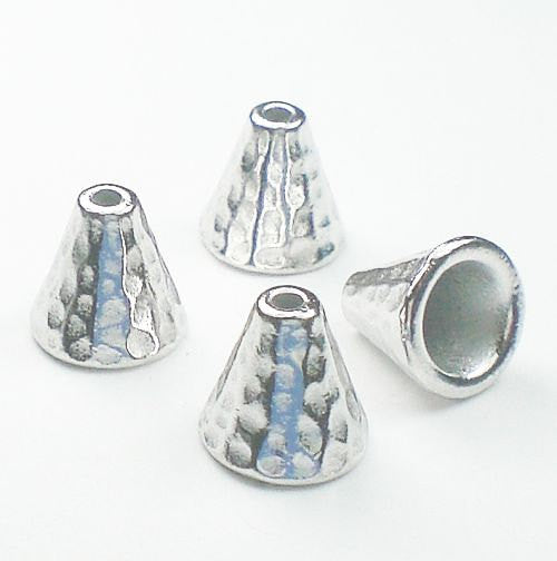 Hammertone Ends Cones Textured Choice of Finish TierraCast 6 pcs. 94-5684