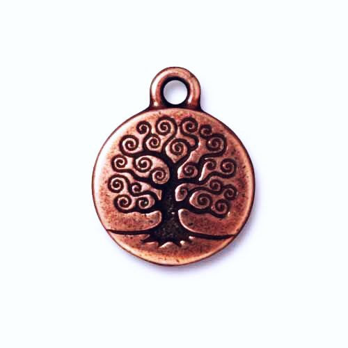 Tree of Life Charms Fine Silver or Copper Finish TierraCast 4 pcs. 94-2303