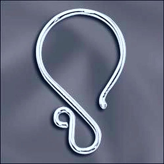 Fancy Ear Wires Silver Filled 5 Pair SF-130