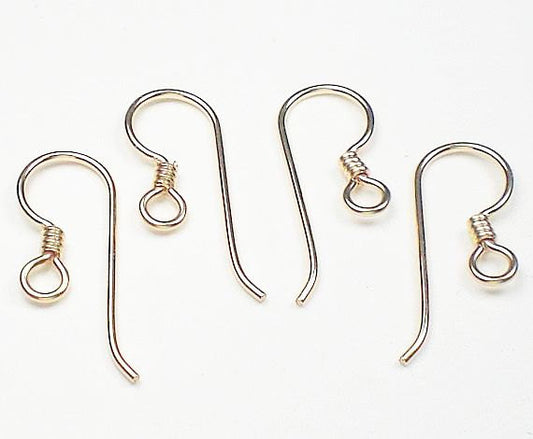 French Hook Gold Filled Ear Wires Earring Wires Perfect Fit Earrings 2 Pair 90.3120.11