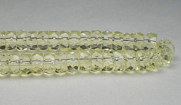 3x6 Czech Crystal Rondelle Beads Faceted LIGHT JONQUIL Spacer Bead Jablonex Preciosa 60 pcs. - Royal Metals Jewelry Supply