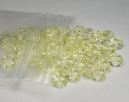 3x6 Czech Crystal Rondelle Beads Faceted LIGHT JONQUIL Spacer Bead Jablonex Preciosa 60 pcs. - Royal Metals Jewelry Supply