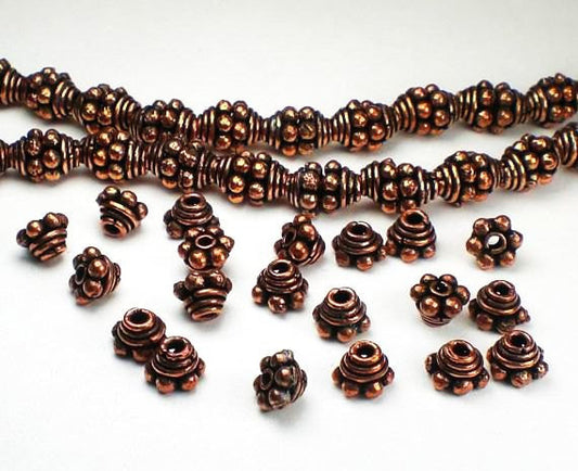 Solid Copper Beads Asymmertical Beads Genuine Copper Bead 20 pcs. GC-286