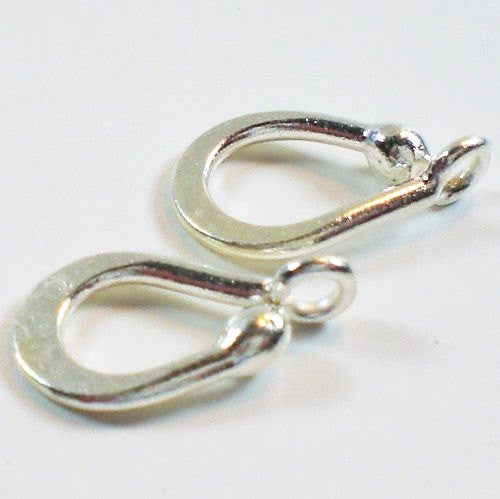 Hook Clasp Karen Hill Tribe Fine Silver Hook Clasp 1 Clasp HT-128